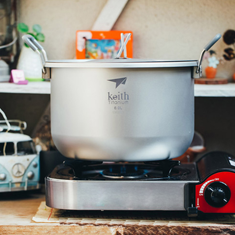 Mess Kit Titanium - Набор для приготовления пищи Keith-Camping, титановая