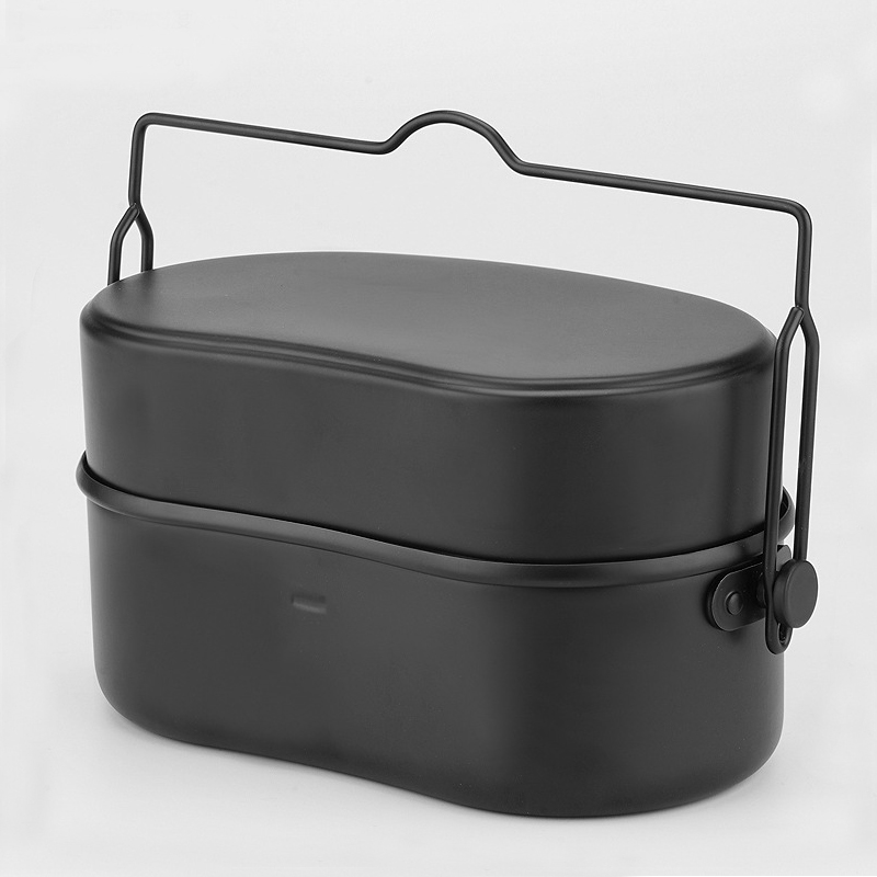 Camping Cooking Kit Box - Алюминиевый ланч-бокс, посуда, уличная рисоварка для