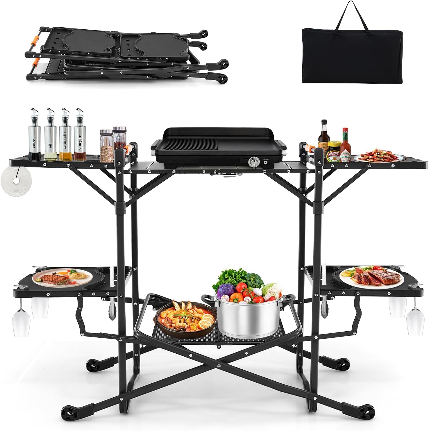 Camping Cooking Top - Портативный складной стол для приготовления пищи