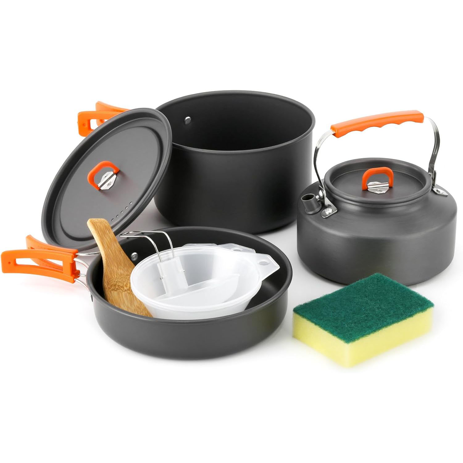 Camping Cooking Top - Набор походной посуды: кастрюля, сковорода, чайник,