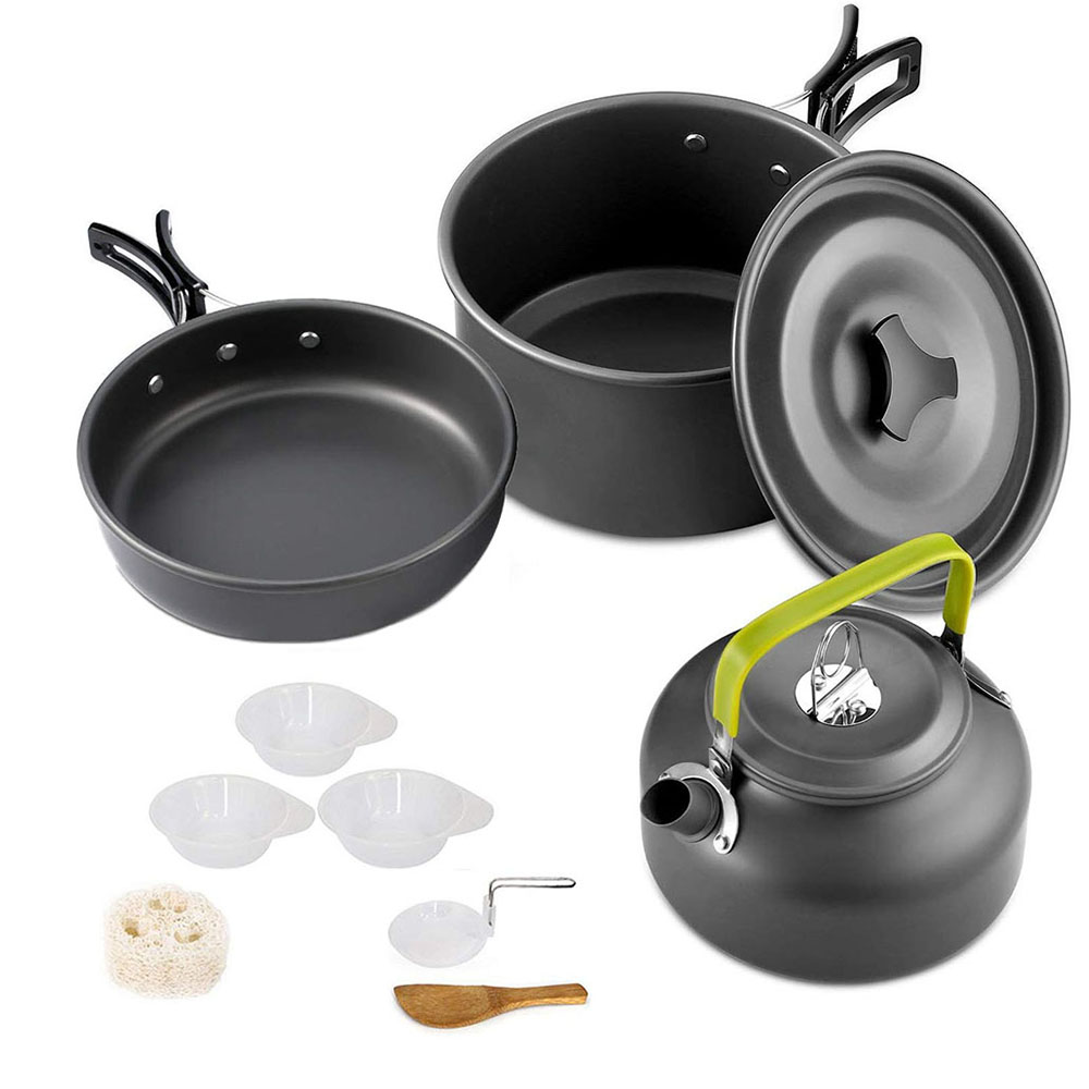 Camping Cooking Set Large - Набор кухонной посуды для кемпинга, Алюминиевая