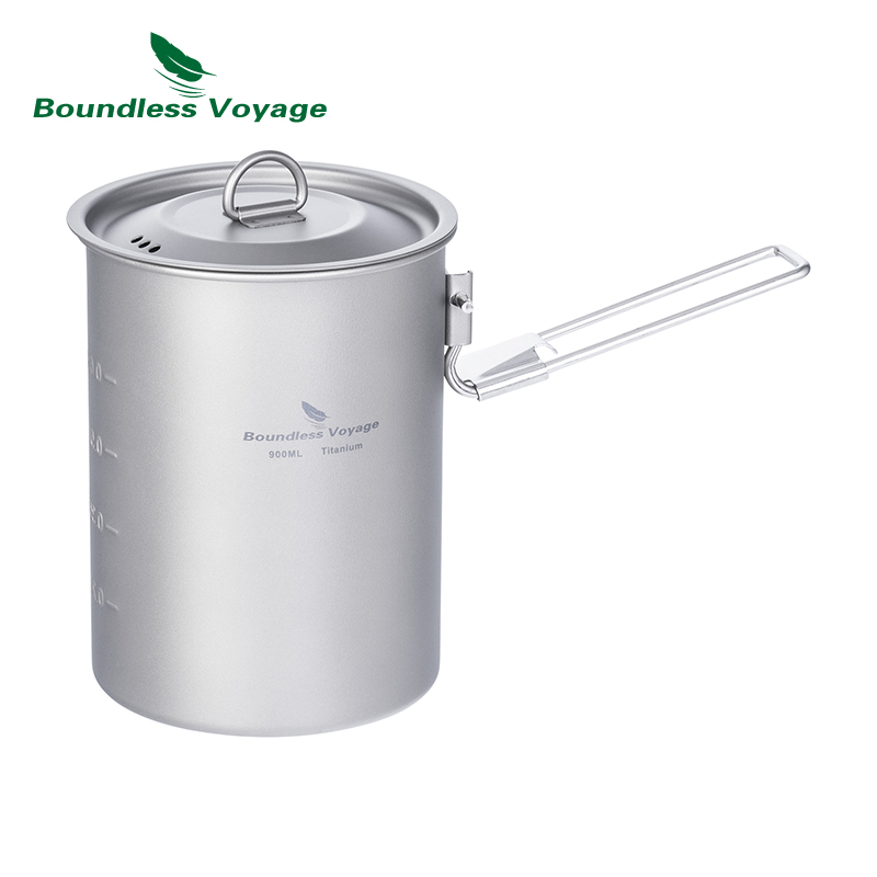 Mess Kit Titanium - Титановая чашка Boundless Voyage, 900 мл,