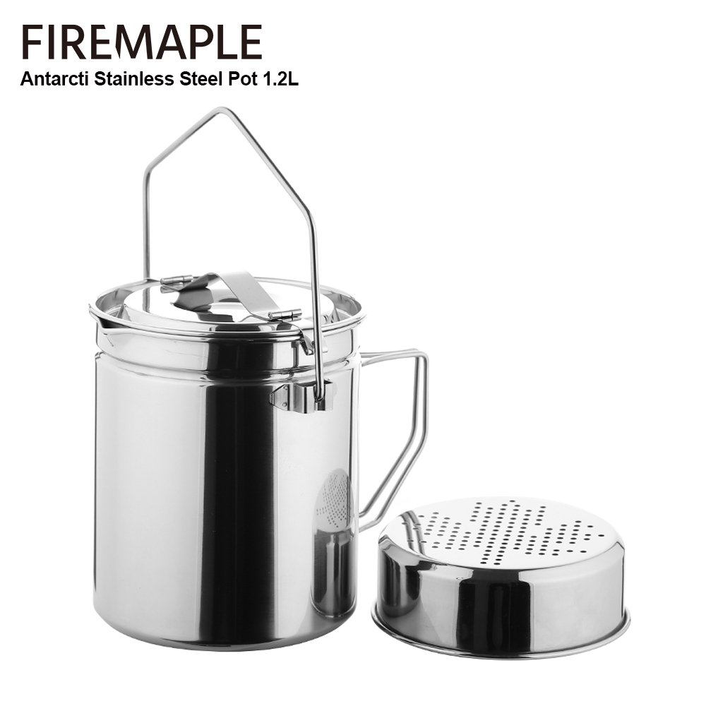 Camping Cooking Unit - Пожарная кастрюля из нержавеющей стали 1,2