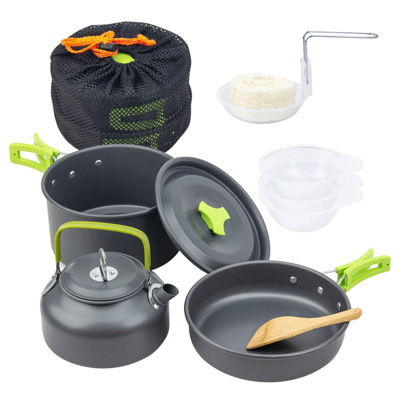 Camping Cooking Kit Box - Набор посуды для кемпинга на открытом
