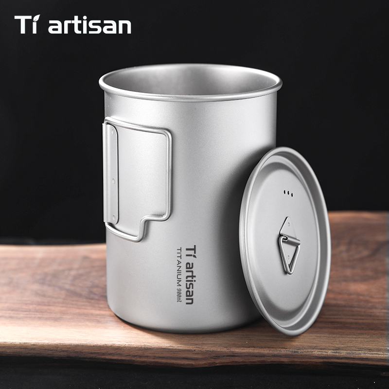 Mess Kit Titanium - Титановая складная кружка Tiartisan 750 мл/900