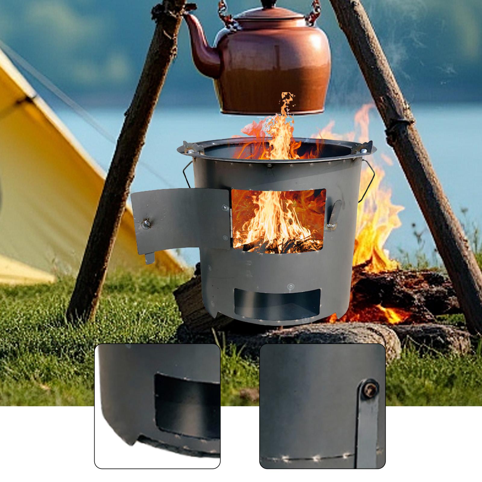 Camping Cooking Over Fire - Дровяная печь, домашний многоцелевой обогреватель, повар
