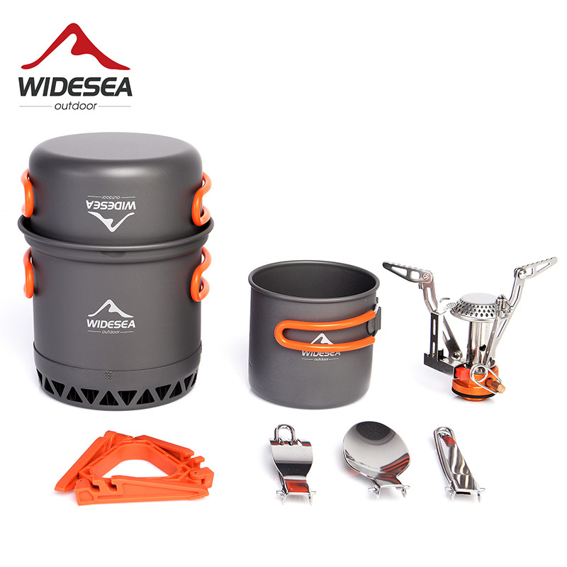 Widesea Ультра-легкая посуда д – обзор и цена Camping Cooking Kit Box