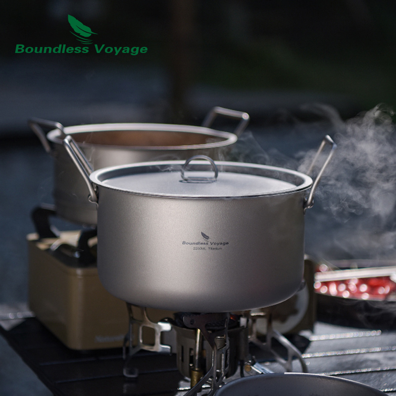 Титановая паровая кастрюля Bou – обзор и цена Mess Kit Titanium