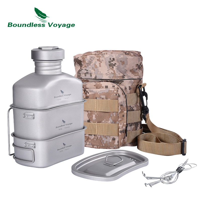 Походная Военная бутылка для с – обзор и цена Mess Kit Titanium