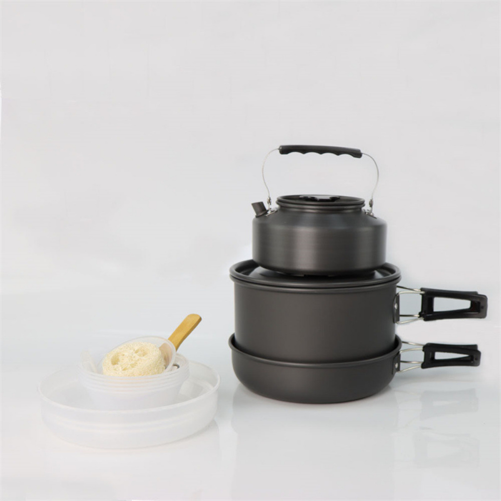Легкий набор походной посуды и – обзор и цена Camping Cooking Set Large