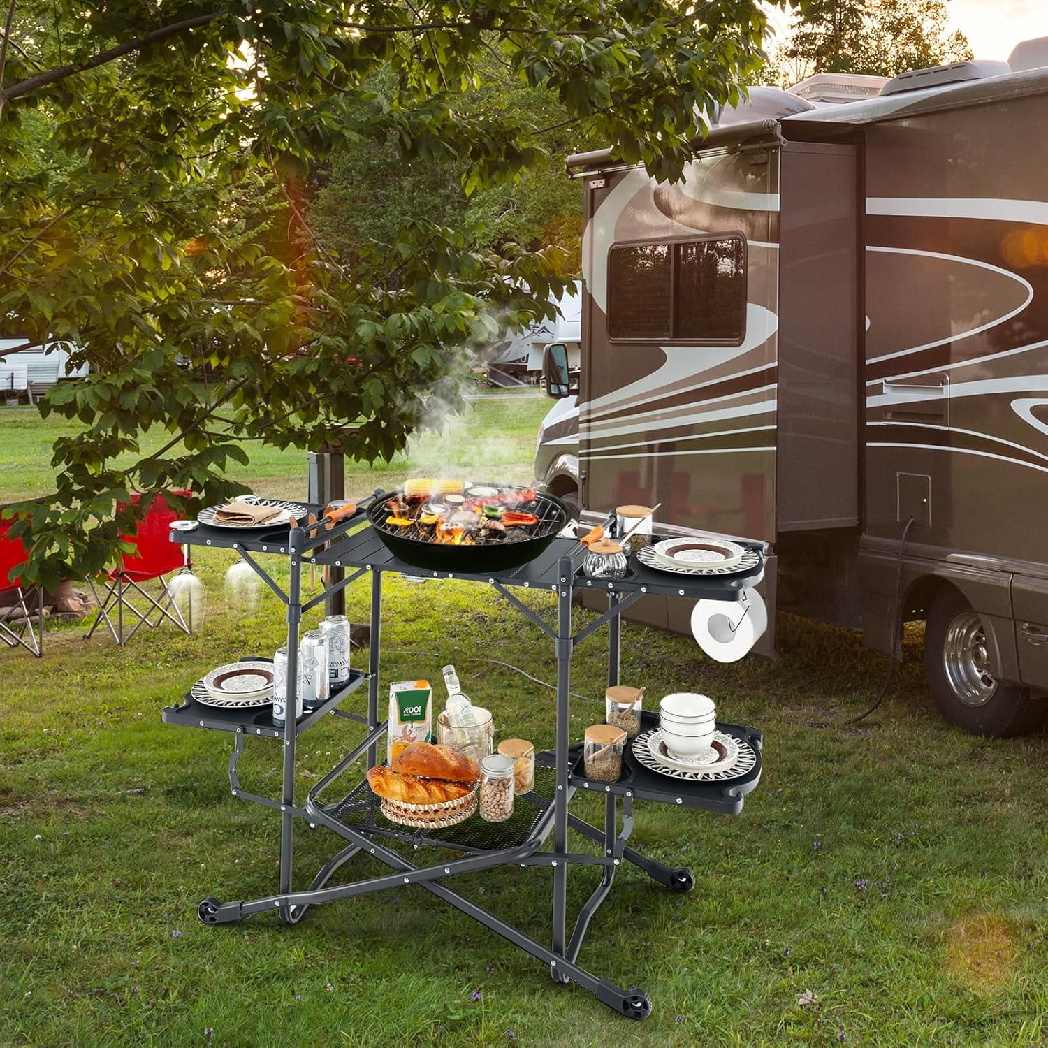 Портативный походный стол для  – обзор и цена Camping Cooking Top