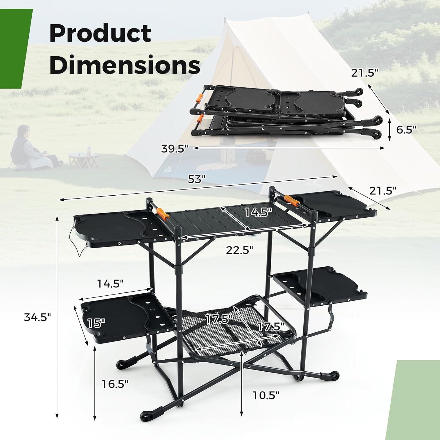 Портативный походный стол для  – обзор и цена Camping Cooking Top