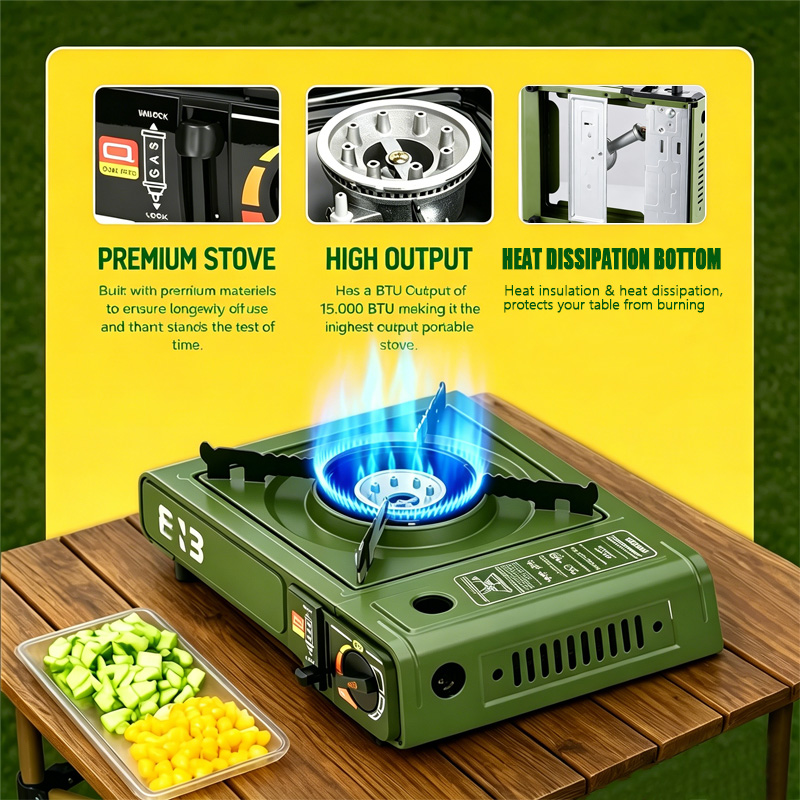 Портативная бутановая плита, к – обзор и цена Camping Cooking Kit Box