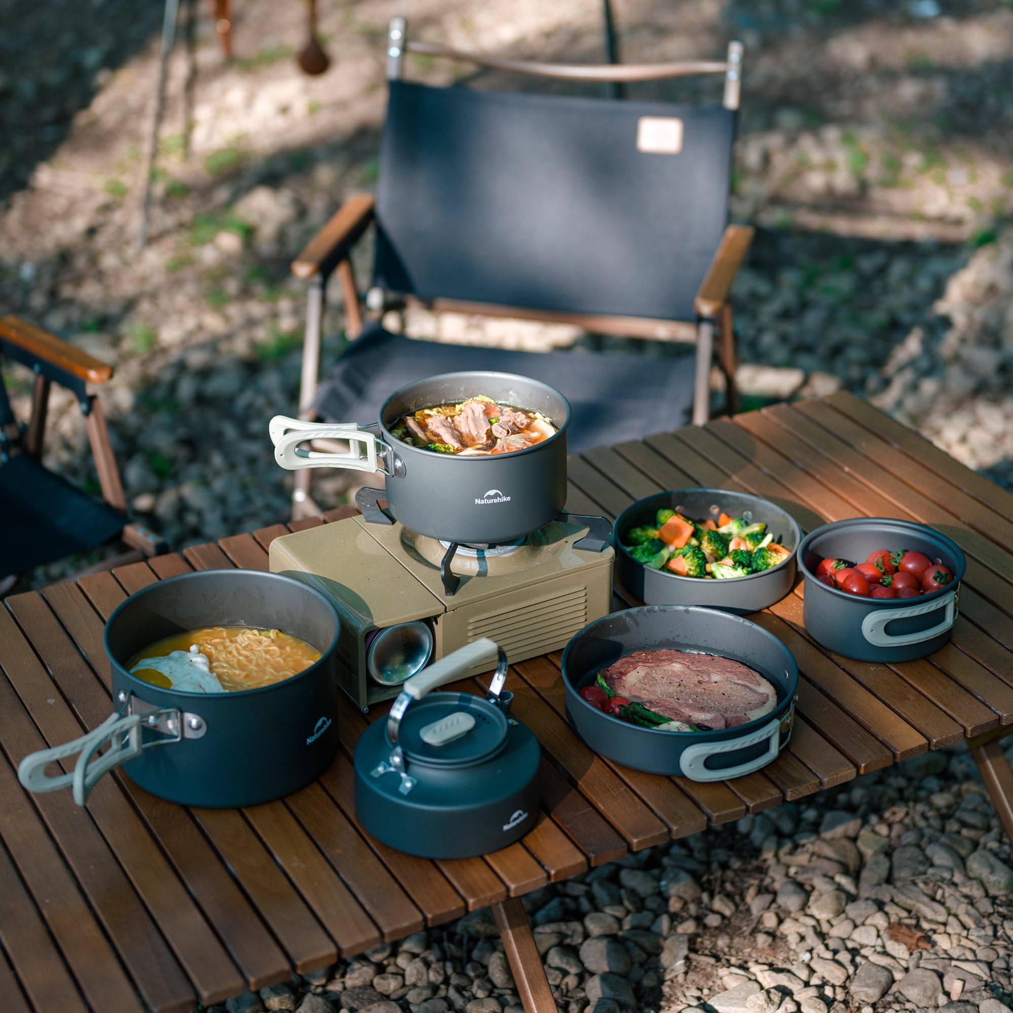Походный набор для приготовлен – обзор и цена Camping Cooking Set Large