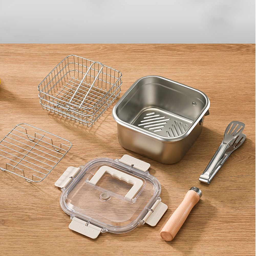 Портативная сковорода из нержа – обзор и цена Camping Cooking Set Large