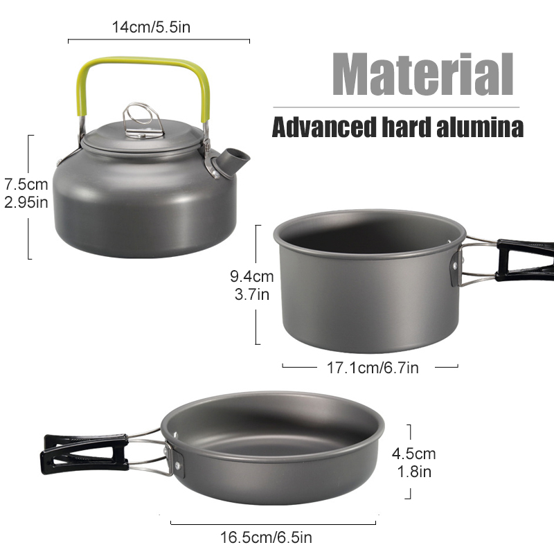 WESTTUNE набор посуды для кемп – обзор и цена Camping Cooking Unit
