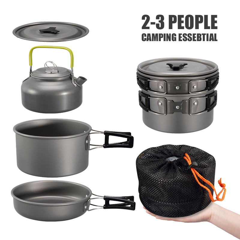 WESTTUNE набор посуды для кемп – обзор и цена Camping Cooking Unit