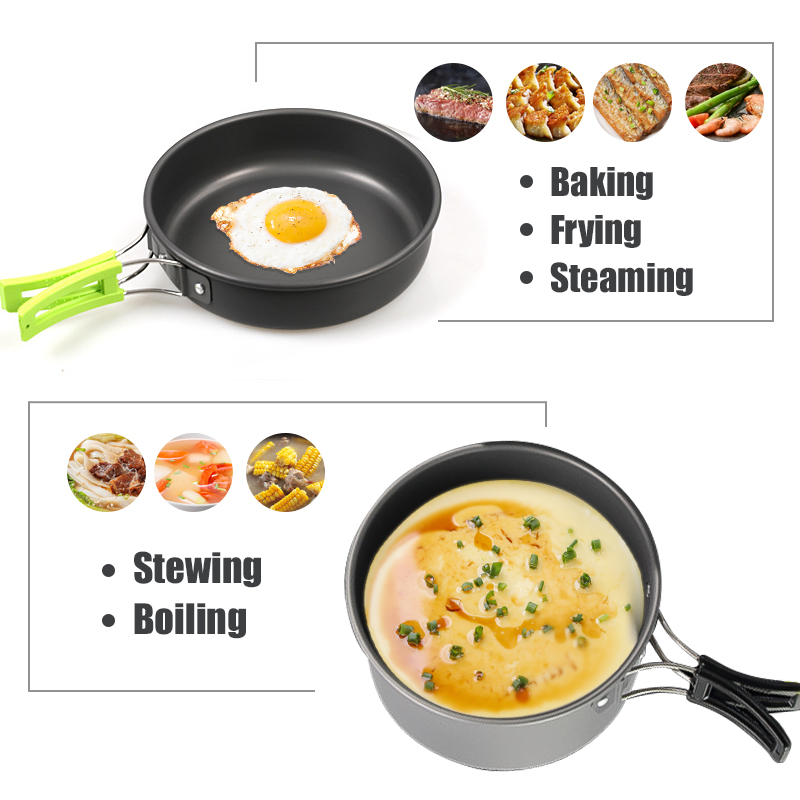 WESTTUNE набор посуды для кемп – обзор и цена Camping Cooking Unit