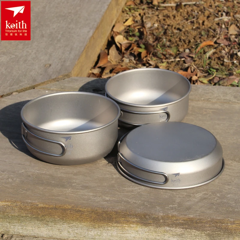 Keith 3 шт. титановая посуда,  – обзор и цена Camping Cooking Unit