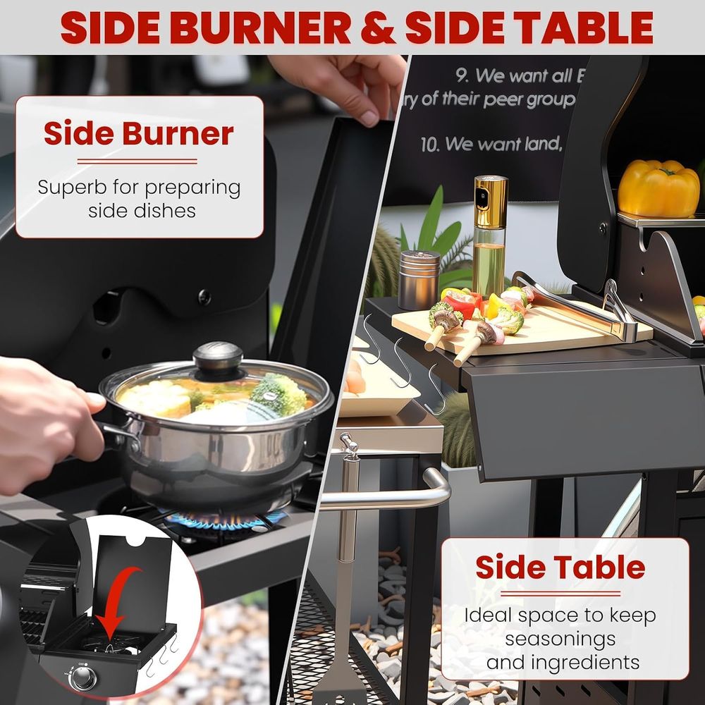 Газовый гриль на 3 конфорки с  – обзор и цена Camping Cooking Top