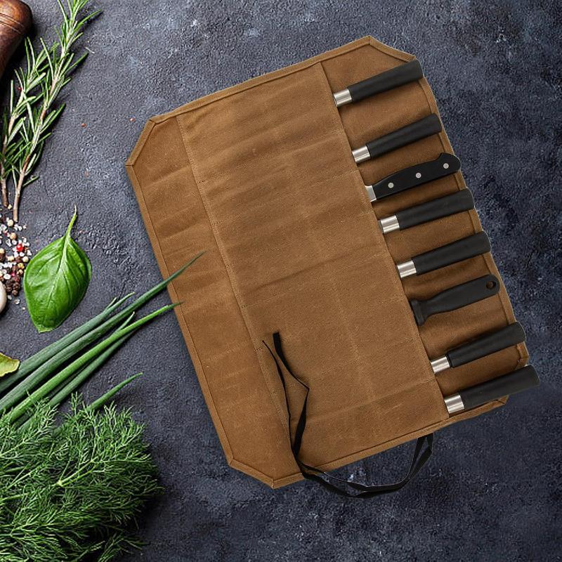 Чехол для ножей из вощеного хо – обзор и цена Camping Cooking Utensil Holder