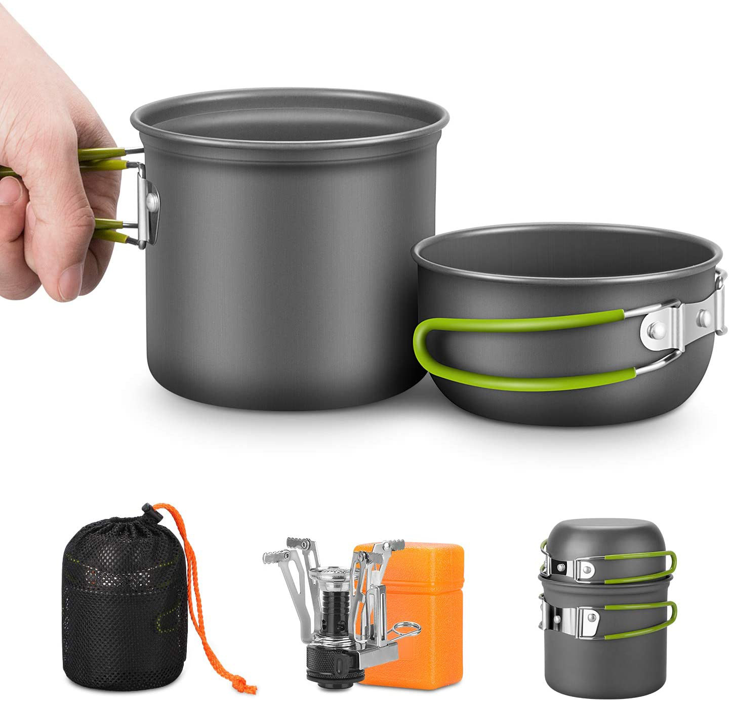 Набор посуды для кемпинга с пл – обзор и цена Camping Cooking Kit Box