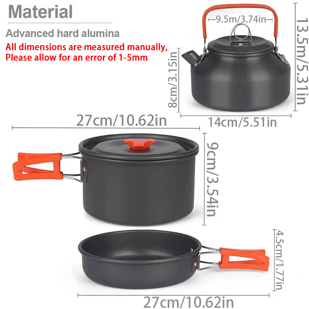 1 шт./1 компл., набор посуды д – обзор и цена Camping Cooking Unit