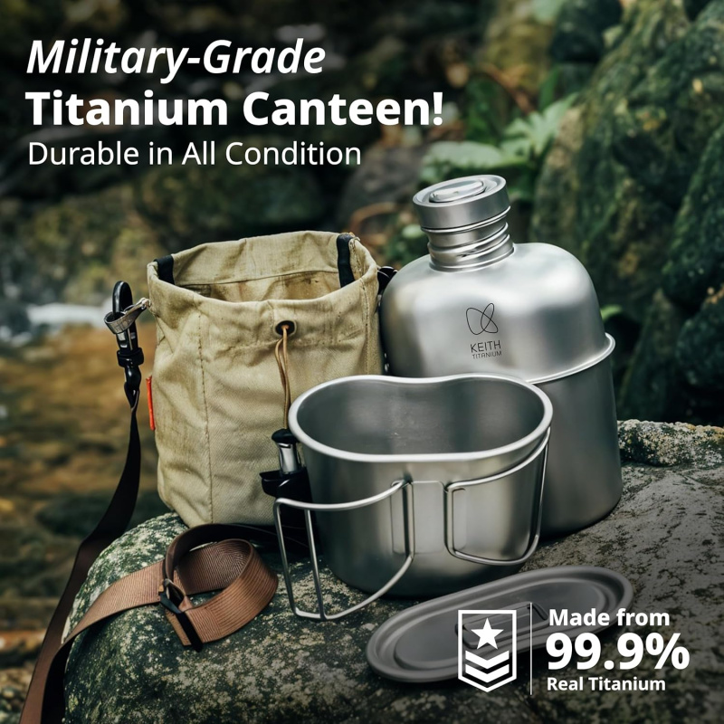 Титановая бутылка Keith для ак – обзор и цена Mess Kit Titanium