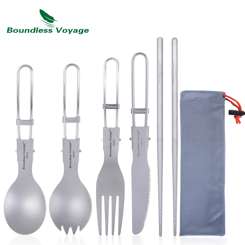 Титановые столовые приборы Bou – обзор и цена Mess Kit Titanium