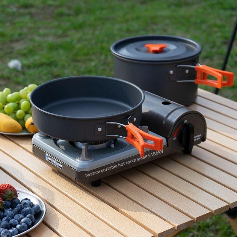 Портативный алюминиевый набор  – обзор и цена Camping Cooking Set Large