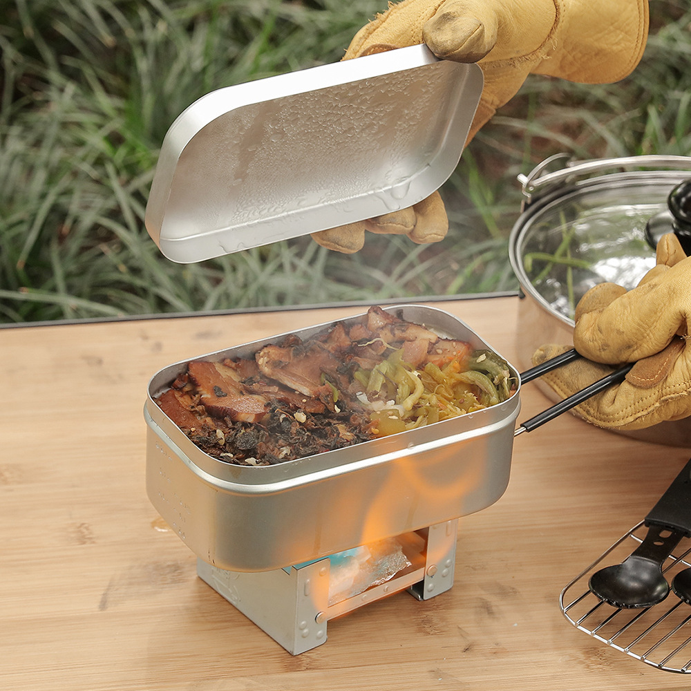 Алюминиевый набор для улицы, н – обзор и цена Camping Cooking Kit Box