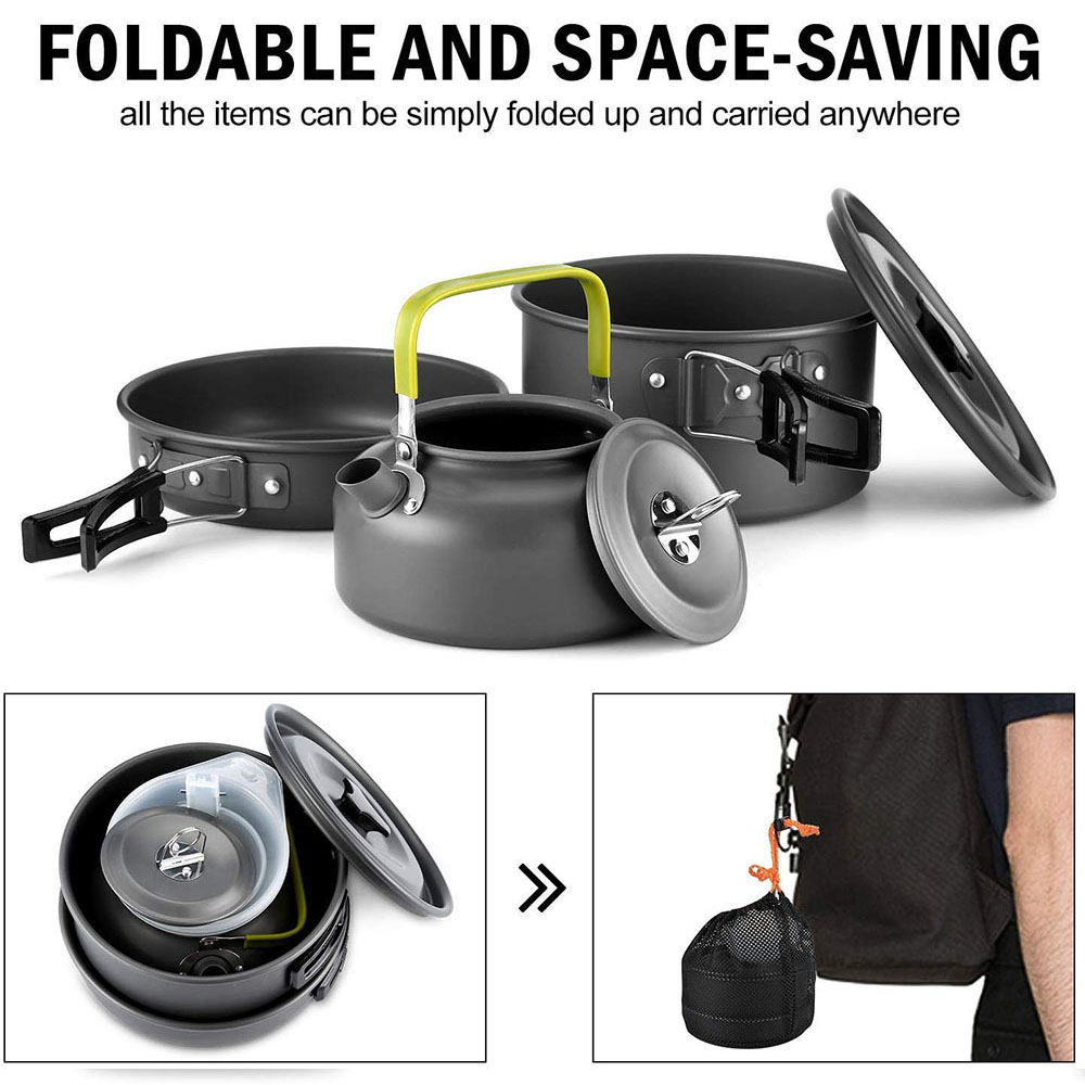 Набор походной посуды из алюми – обзор и цена Camping Cooking Accessories