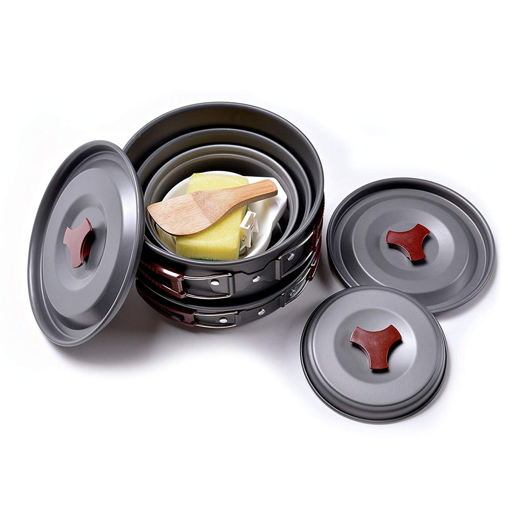 Набор посуды для кемпинга на о – обзор и цена Camping Cooking Set Large